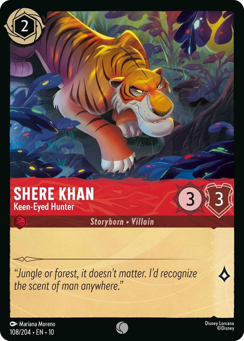 Image for Shere Khan - Keen-Eyed Hunter (108/204) [Whispers in the Well] - Disney Lorcana