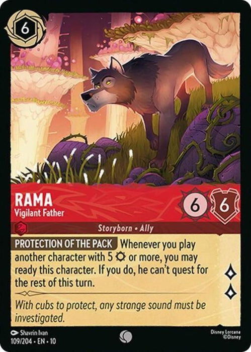 Image for Rama - Vigilant Father (109/204) [Whispers in the Well] - Disney Lorcana