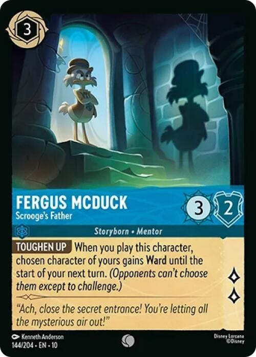 Image for Fergus McDuck - Scrooge's Father (144/204) [Whispers in the Well] - Disney Lorcana