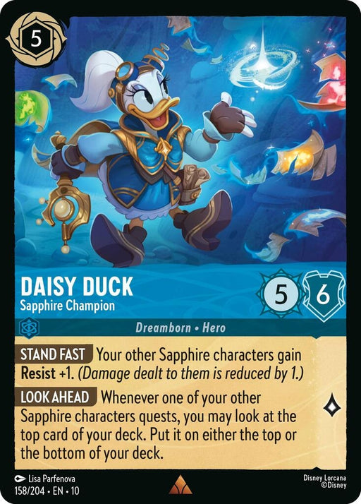 Image for Daisy Duck - Sapphire Champion (158/204) [Whispers in the Well] - Disney Lorcana