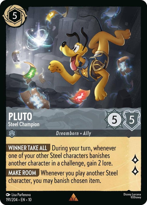 Image for Pluto - Steel Champion (191/204) [Whispers in the Well] - Disney Lorcana