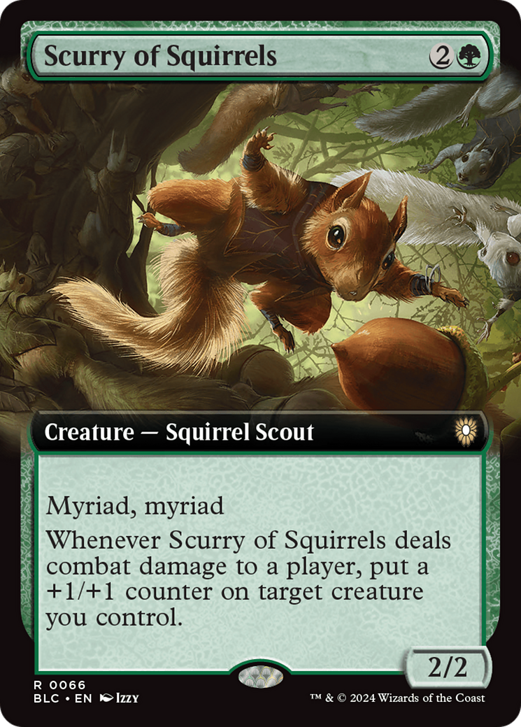 Scurry of Squirrels (Extended Art) (66) [Commander: Bloomburrow]