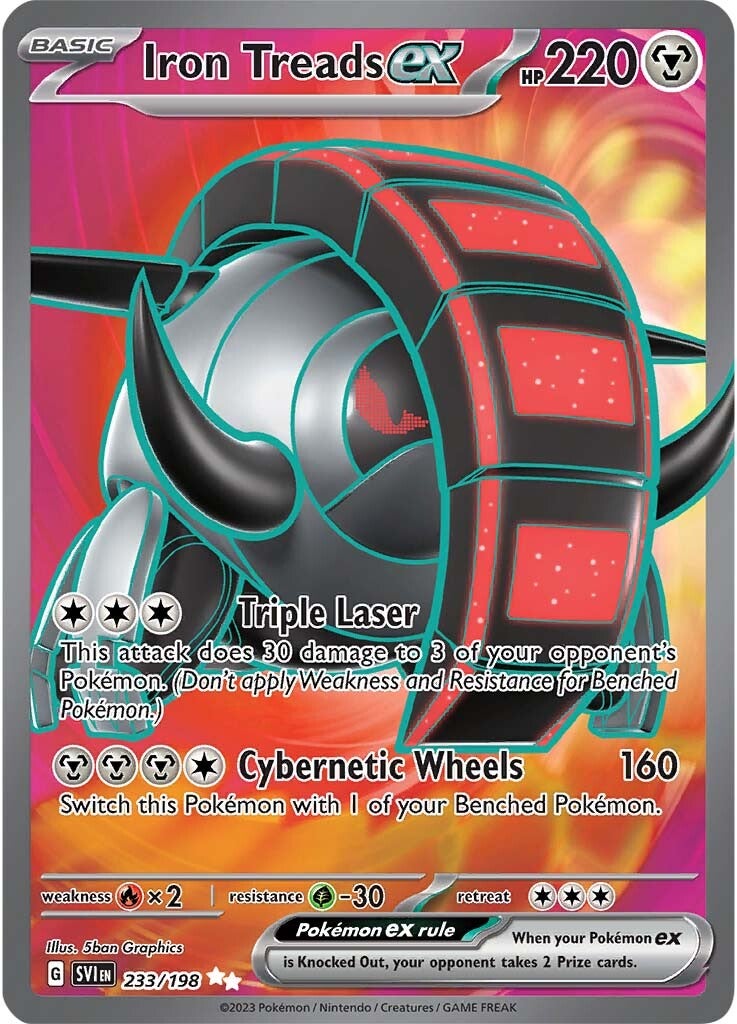 Iron Treads ex (233/198) [SV01: Scarlet & Violet Base Set]