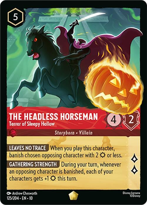 Image for The Headless Horseman - Terror of Sleepy Hollow (125/204) [Whispers in the Well] - Disney Lorcana