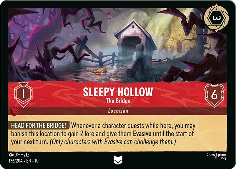Image for Sleepy Hollow - The Bridge (136/204) [Whispers in the Well] - Disney Lorcana