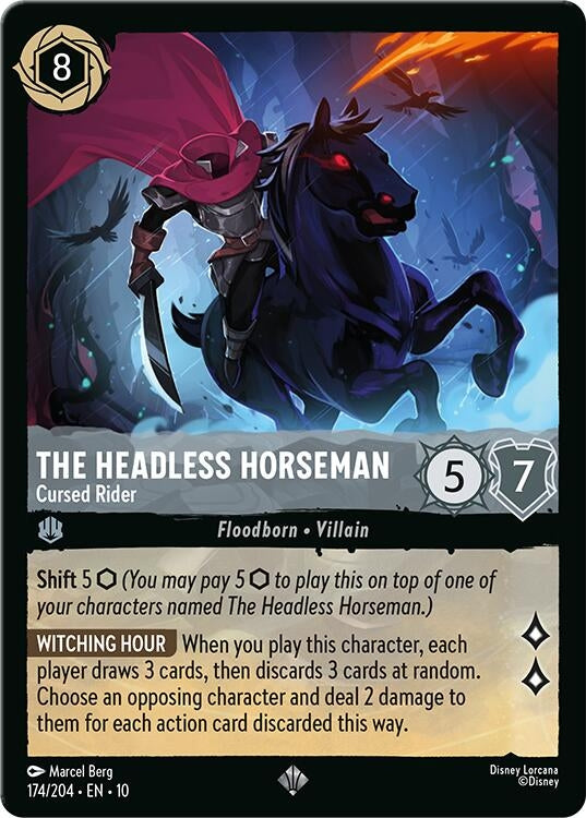 Image for The Headless Horseman - Cursed Rider (174/204) [Whispers in the Well] - Disney Lorcana