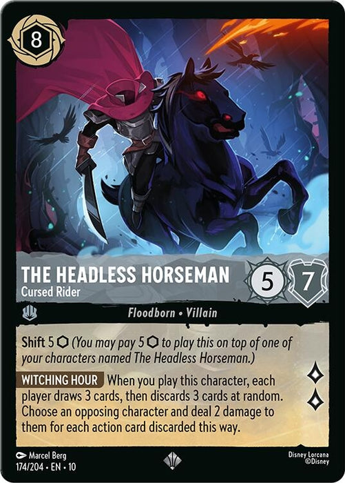Image for The Headless Horseman - Cursed Rider (174/204) [Whispers in the Well] - Disney Lorcana