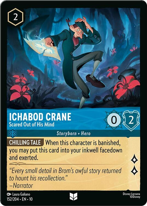Image for Ichabod Crane - Scared Out of His Mind (152/204) [Whispers in the Well] - Disney Lorcana