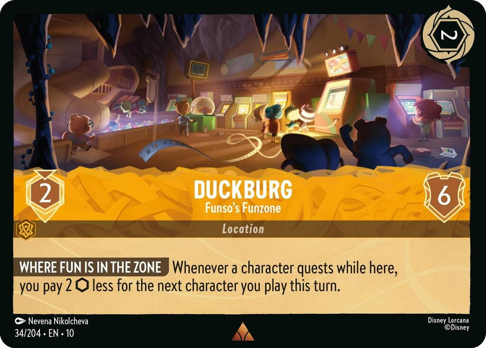 Image for Duckburg - Funso's Funzone (34/204) [Whispers in the Well] - Disney Lorcana