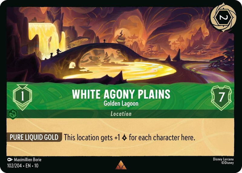 Image for White Agony Plains - Golden Lagoon (102/204) [Whispers in the Well] - Disney Lorcana