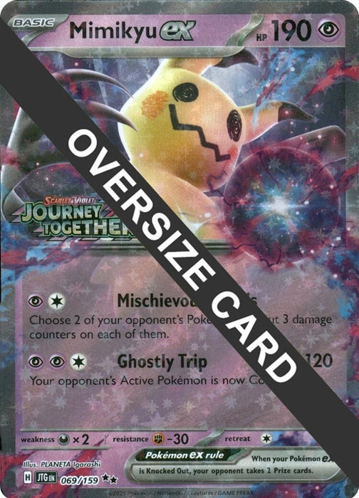 Image for Mimikyu ex (Journey Together Stamped) (069/159) [Jumbo Cards] - Pokemon