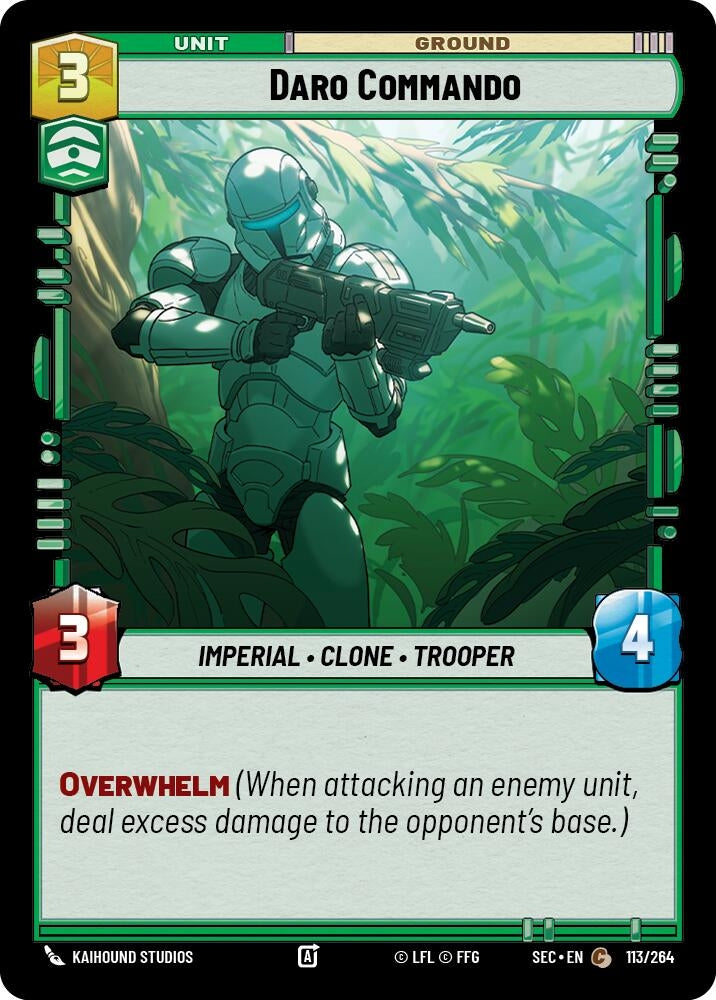 Image for Daro Commando (113/264) [Secrets of Power] - Star Wars: Unlimited