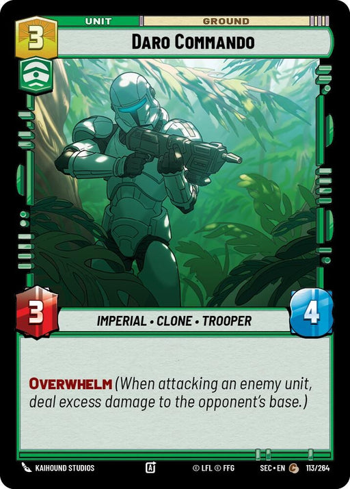 Image for Daro Commando (113/264) [Secrets of Power] - Star Wars: Unlimited