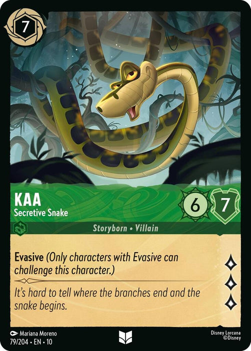 Image for Kaa - Secretive Snake (79/204) [Whispers in the Well] - Disney Lorcana