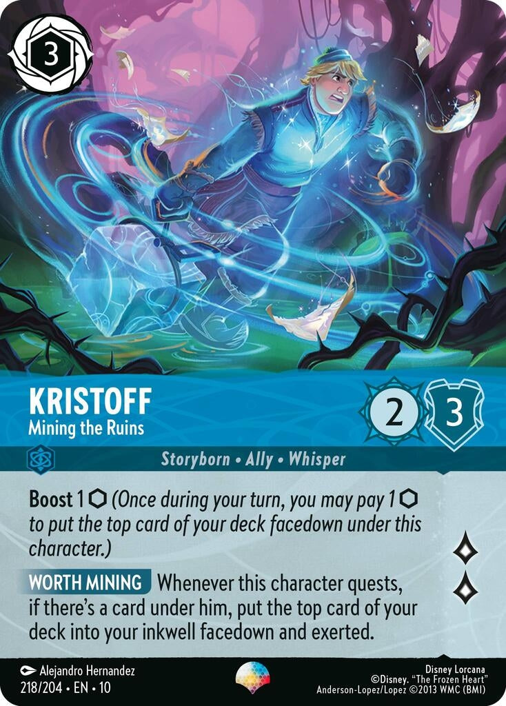 Image for Kristoff - Mining the Ruins (Epic) (218/204) [Whispers in the Well] - Disney Lorcana