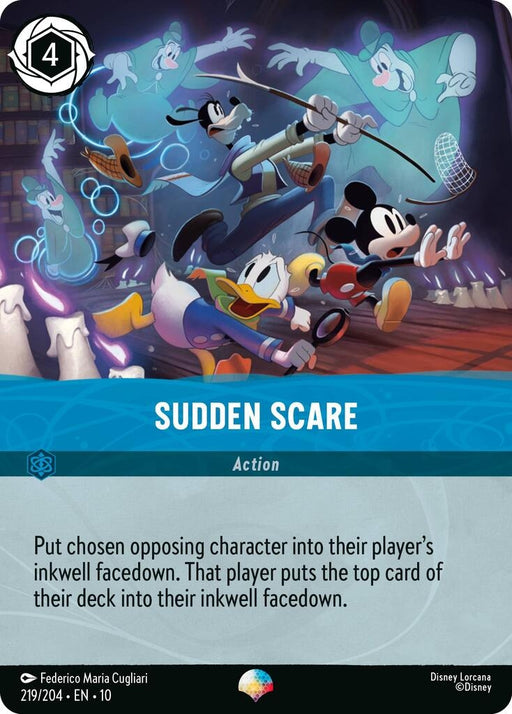Image for Sudden Scare (Epic) (219/204) [Whispers in the Well] - Disney Lorcana