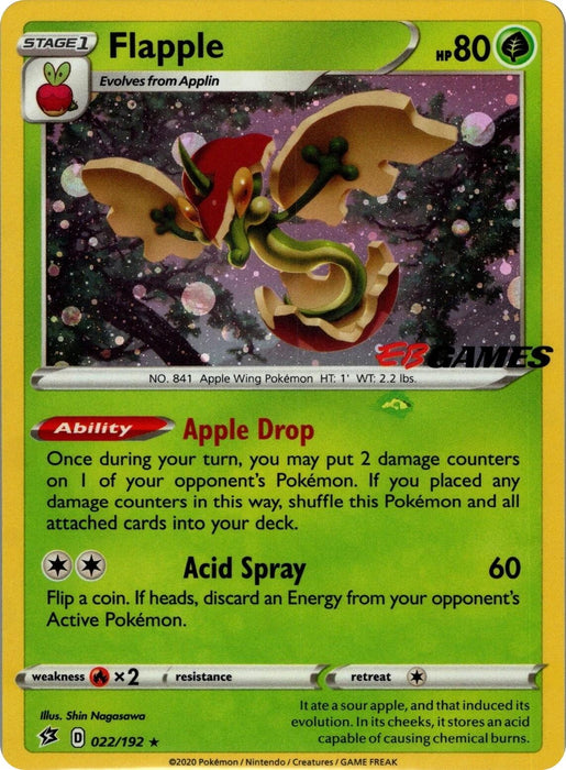 Image for Flapple - 022/192 (EB Games Exclusive APAC) (022/192) [Miscellaneous Cards & Products] - Pokemon