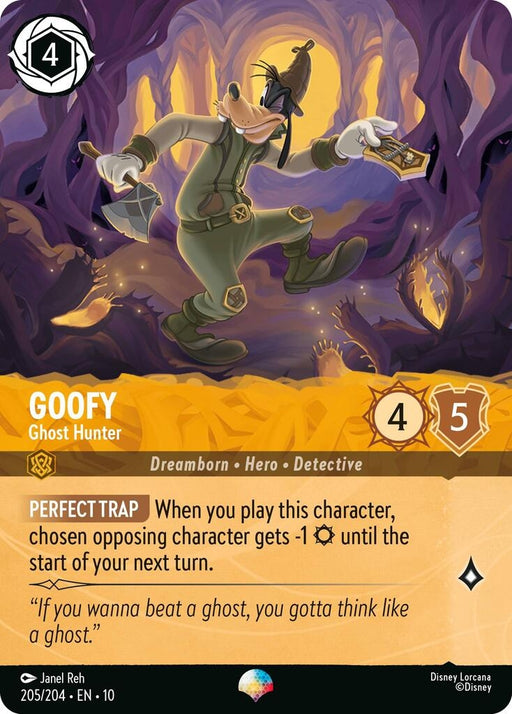 Image for Goofy - Ghost Hunter (Epic) (205/204) [Whispers in the Well] - Disney Lorcana