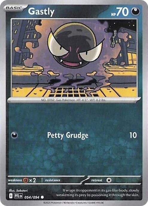 Image for Ghastly (054/094) [ME02: Phantasmal Flames] - Pokemon