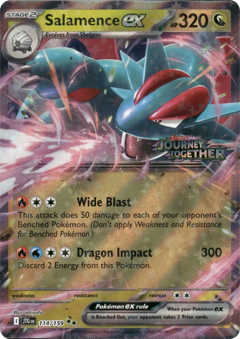Image for Salamence ex - 114/159 (Journey Together Stamped) (114/159) [Miscellaneous Cards & Products] - Pokemon