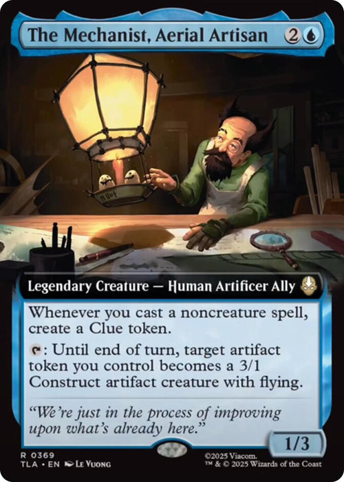 Image for The Mechanist, Aerial Artisan (Extended Art) (369) [Avatar: The Last Airbender] - Magic: The Gathering