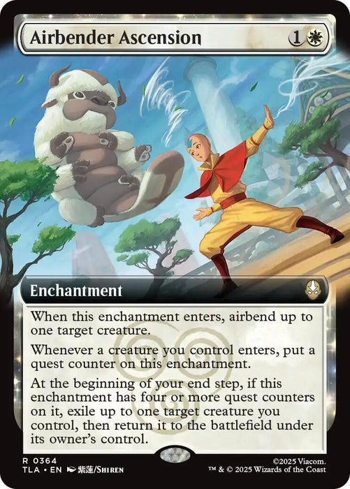 Image for Airbender Ascension (Extended Art) (364) [Avatar: The Last Airbender] - Magic: The Gathering