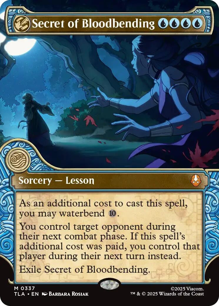 Image for Secret of Bloodbending (Showcase) (337) [Avatar: The Last Airbender] - Magic: The Gathering