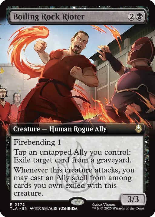Image for Boiling Rock Rioter (Extended Art) (372) [Avatar: The Last Airbender] - Magic: The Gathering