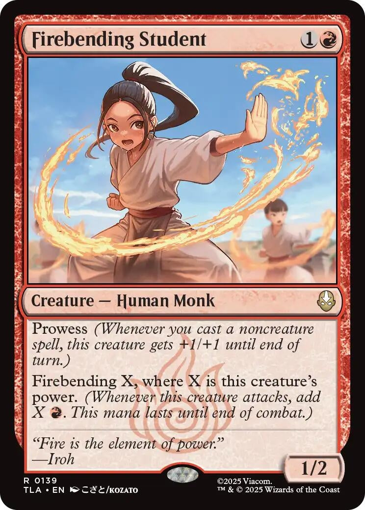 Image for Firebending Student (139) [Avatar: The Last Airbender] - Magic: The Gathering