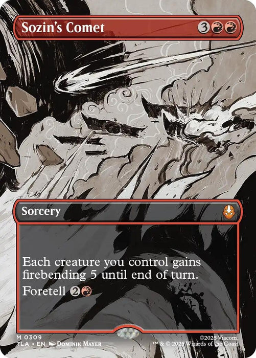 Image for Sozin's Comet (0309) (Borderless) (309) [Avatar: The Last Airbender] - Magic: The Gathering