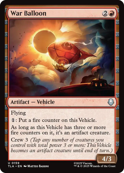 Image for War Balloon (159) [Avatar: The Last Airbender] - Magic: The Gathering