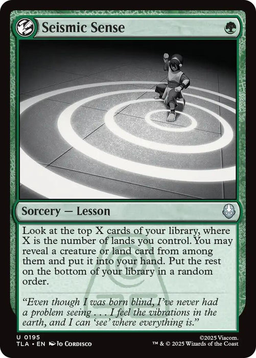 Image for Seismic Sense (195) [Avatar: The Last Airbender] - Magic: The Gathering