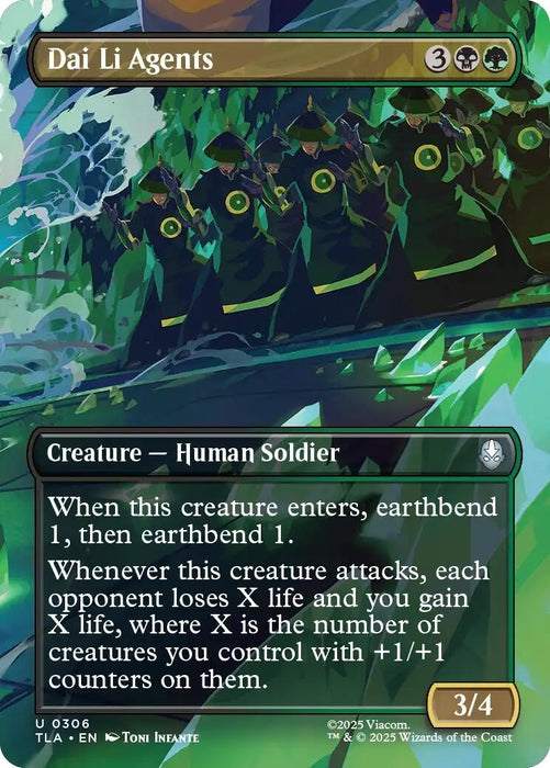 Image for Dai Li Agents (Borderless) (306) [Avatar: The Last Airbender] - Magic: The Gathering