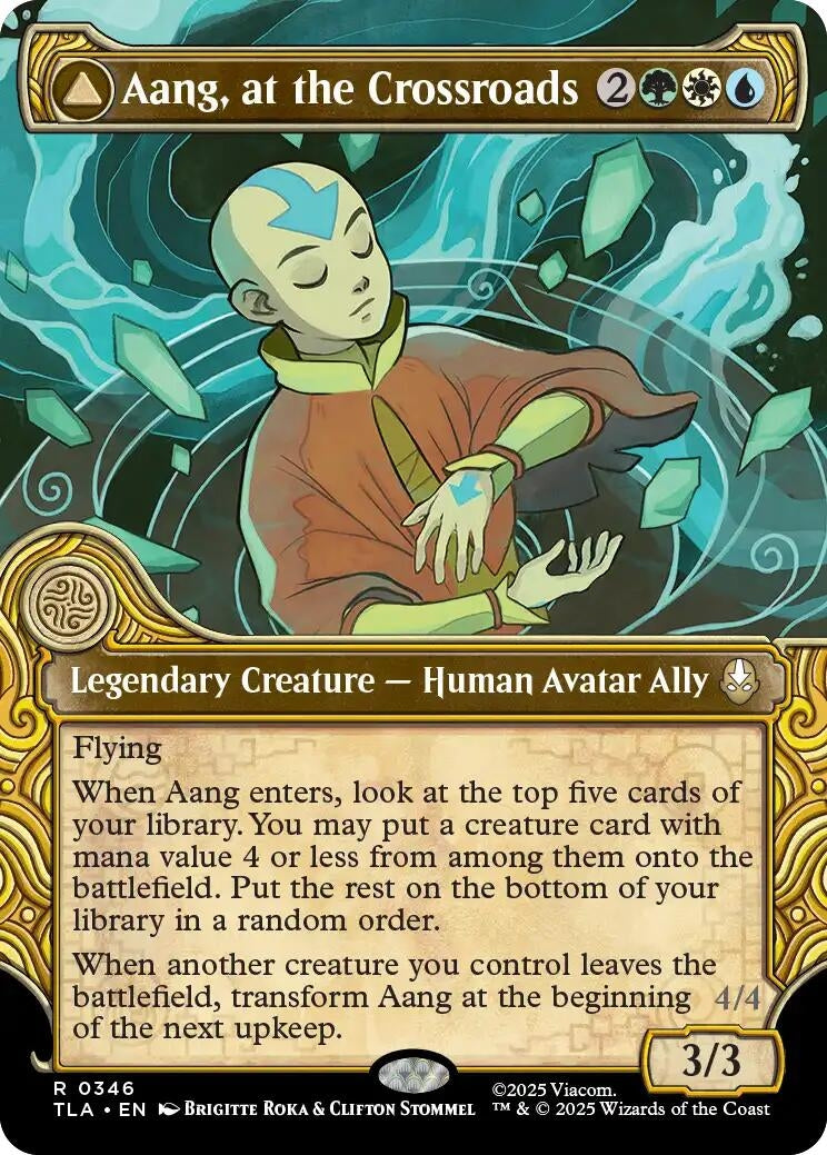 Image for Aang, at the Crossroads (Showcase) (346) [Avatar: The Last Airbender] - Magic: The Gathering