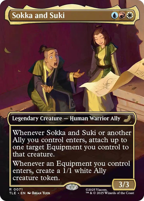 Image for Sokka and Suki (Borderless) (71) [Avatar: The Last Airbender: Eternal-Legal] - Magic: The Gathering