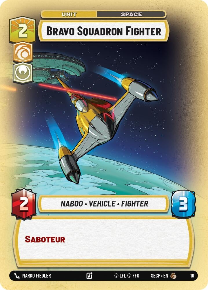 Image for Bravo Squadron Fighter [Secrets of Power - Weekly Play Promos] - Star Wars: Unlimited