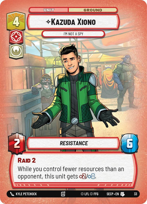 Image for Kazuda Xiono - I'm Not A Spy (Foil) [Secrets of Power - Weekly Play Promos] - Star Wars: Unlimited