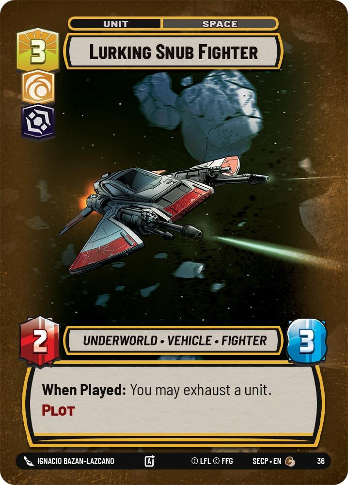 Image for Lurking Snub Fighter (Foil) [Secrets of Power - Weekly Play Promos] - Star Wars: Unlimited