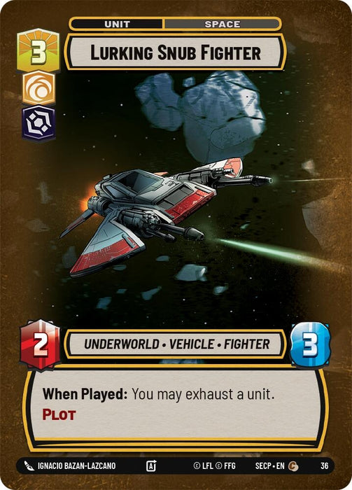 Image for Lurking Snub Fighter (Foil) [Secrets of Power - Weekly Play Promos] - Star Wars: Unlimited
