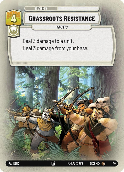 Image for Grassroots Resistance (Foil) [Secrets of Power - Weekly Play Promos] - Star Wars: Unlimited