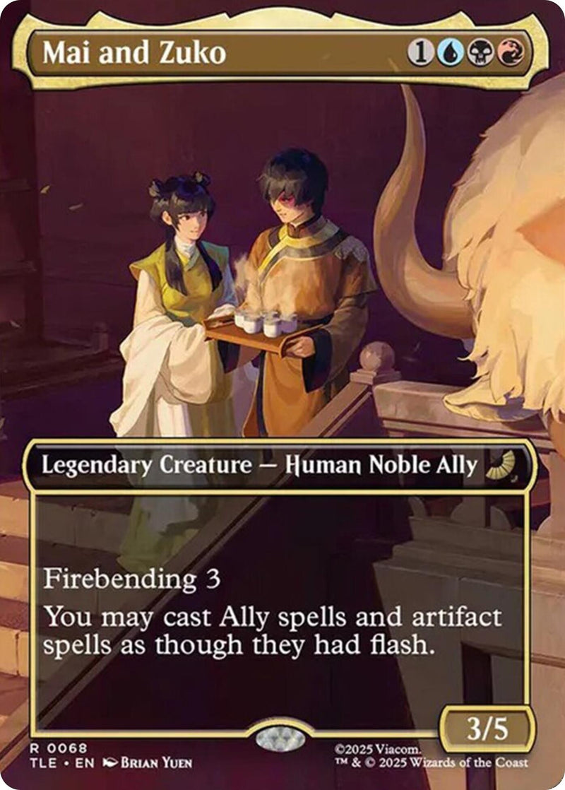 Image for Mai and Zuko (Borderless) (68) [Avatar: The Last Airbender: Eternal-Legal] - Magic: The Gathering