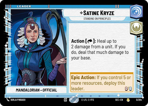 Image for Satine Kryze - Standing on Principles (5/264) [Secrets of Power] - Star Wars: Unlimited
