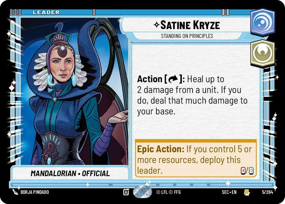 Image for Satine Kryze - Standing on Principles (5/264) [Secrets of Power] - Star Wars: Unlimited