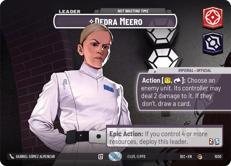 Image for Dedra Meero - Not Wasting Time (Showcase) (1030) [Secrets of Power] - Star Wars: Unlimited