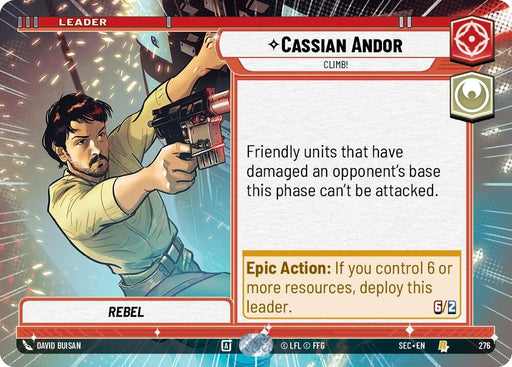 Image for Cassian Andor - Climb! (Hyperspace) (276) [Secrets of Power] - Star Wars: Unlimited