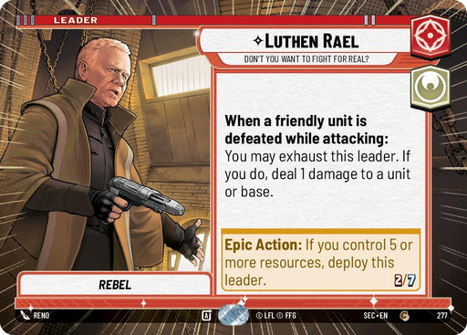 Image for Luthen Rael - Don't You Want To Fight For Real? (Hyperspace) (277) [Secrets of Power] - Star Wars: Unlimited