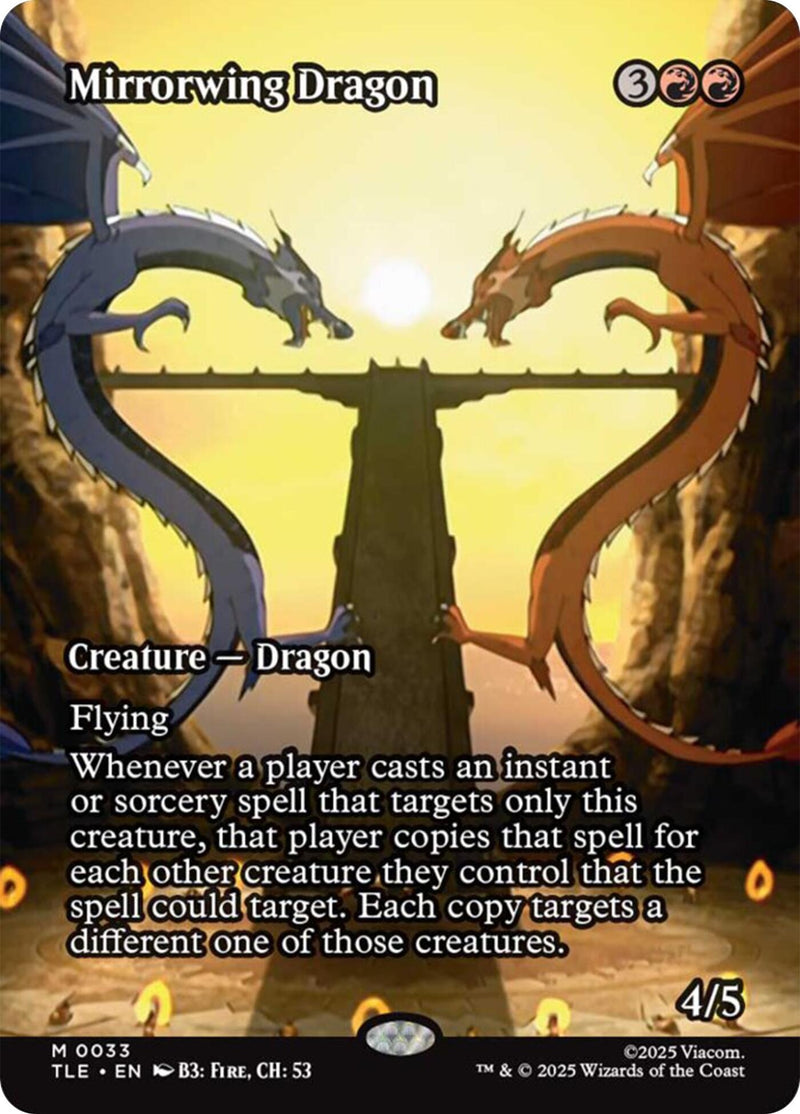 Image for Mirrorwing Dragon (Borderless) (33) [Avatar: The Last Airbender: Eternal-Legal] - Magic: The Gathering