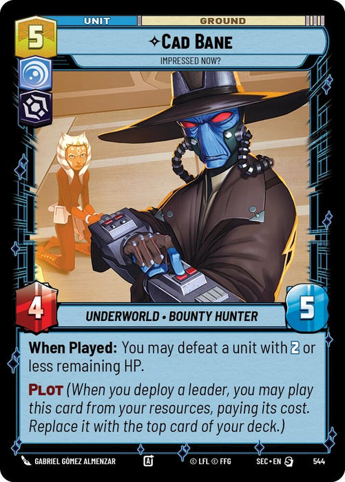 Image for Cad Bane - Impressed Now? (Foil) (544) [Secrets of Power] - Star Wars: Unlimited