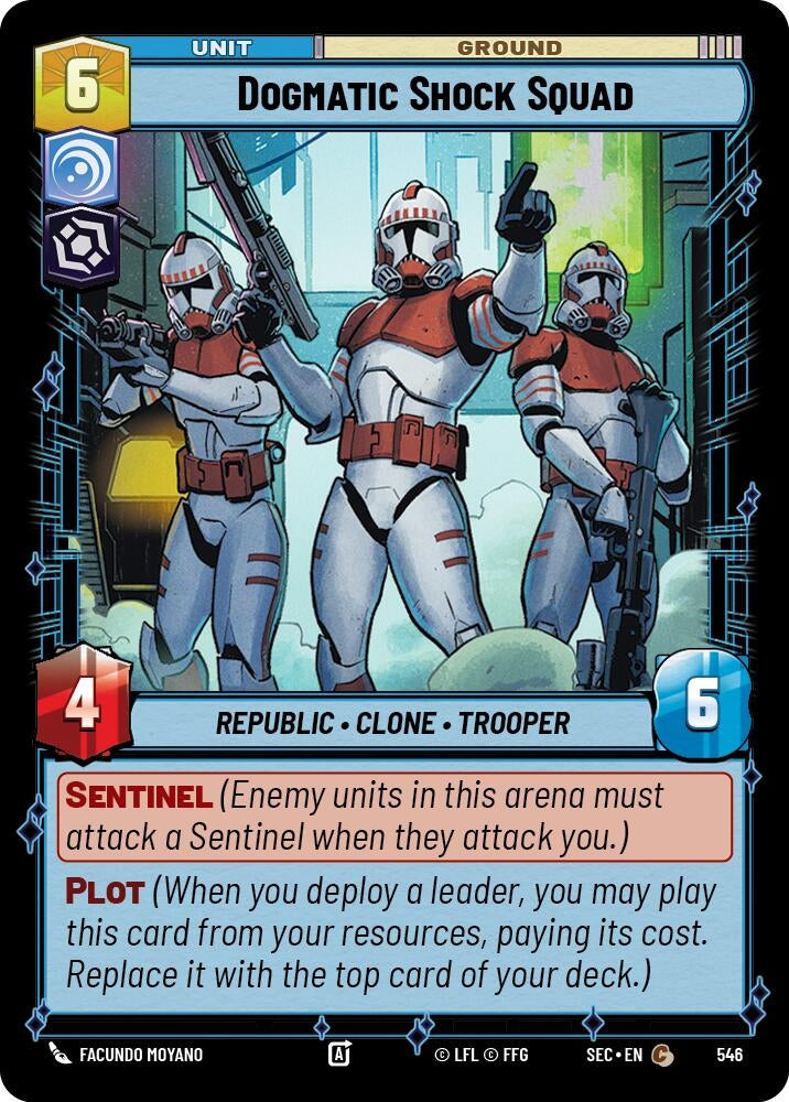 Image for Dogmatic Shock Squad (Foil) (546) [Secrets of Power] - Star Wars: Unlimited