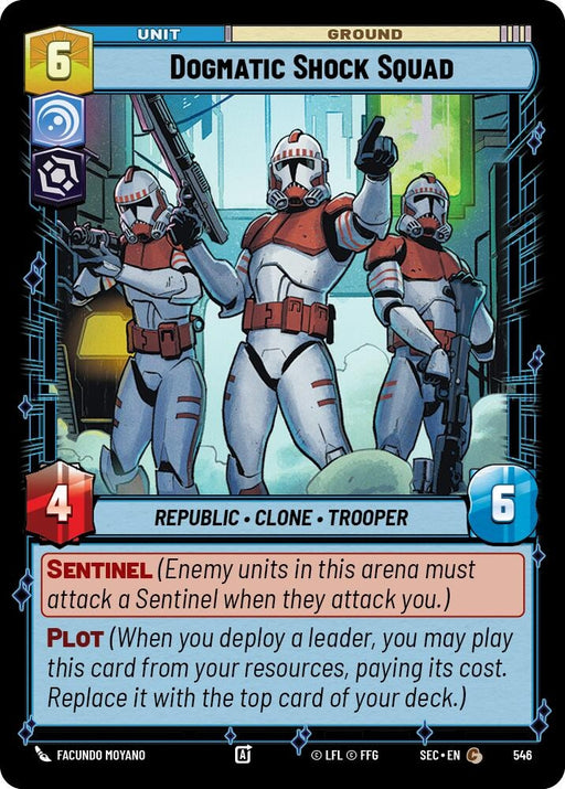Image for Dogmatic Shock Squad (Foil) (546) [Secrets of Power] - Star Wars: Unlimited
